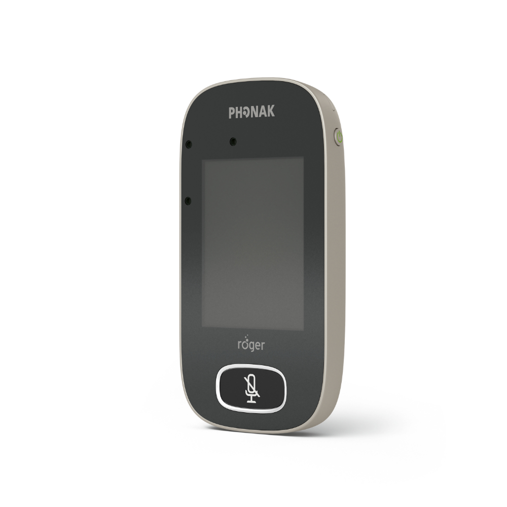 Phonak Roger Touchscreen listening device on white background